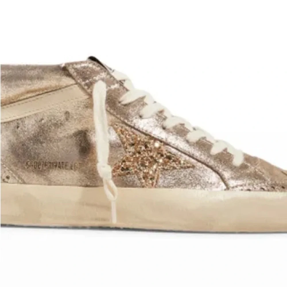 Golden Goose Midstar Private Grey Gold Creme Brule' Sneakers - Picture 15 of 15